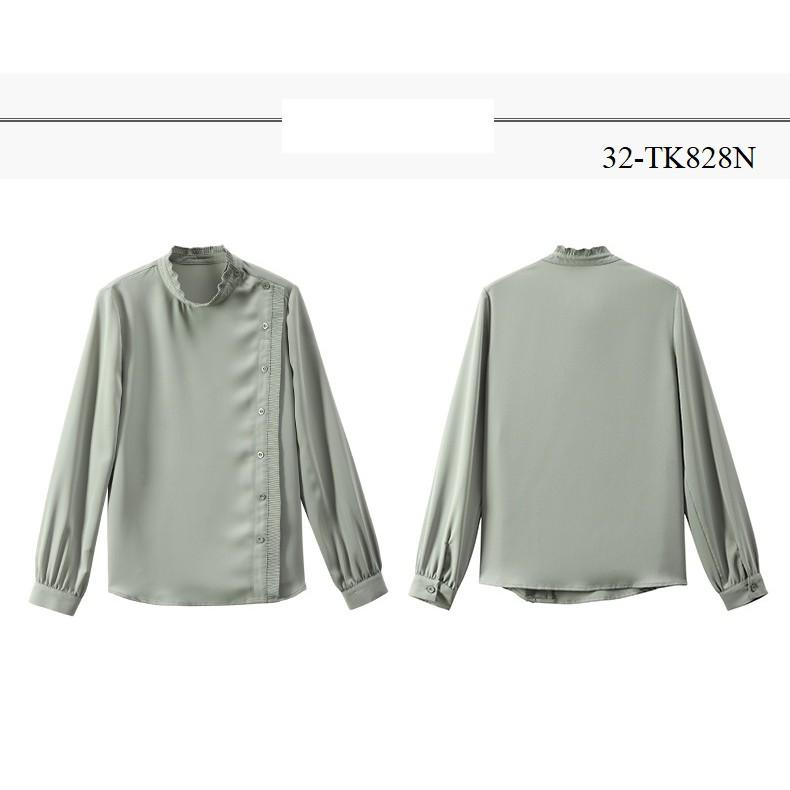 Tk724-SƠ MI NỮ THIẾT KẾ TAY DÀI s-6xl