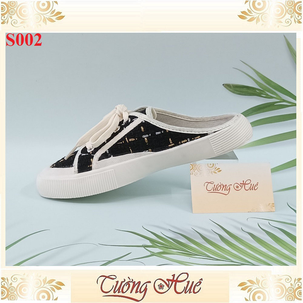 Giày Sục Bít Mũi Buộc Dây Nữ Tính - Hàng Quảng Châu - S002