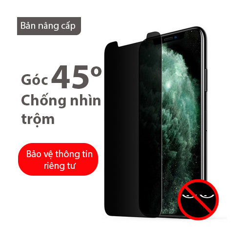 [Miếng dán màn hình] Kính cường lực chống nhìn trộm dành cho Iphone 6/7/8/X/11 6Plus 7Plus 8Plus XS MAX Iphone 11 Pro Max chất lượng