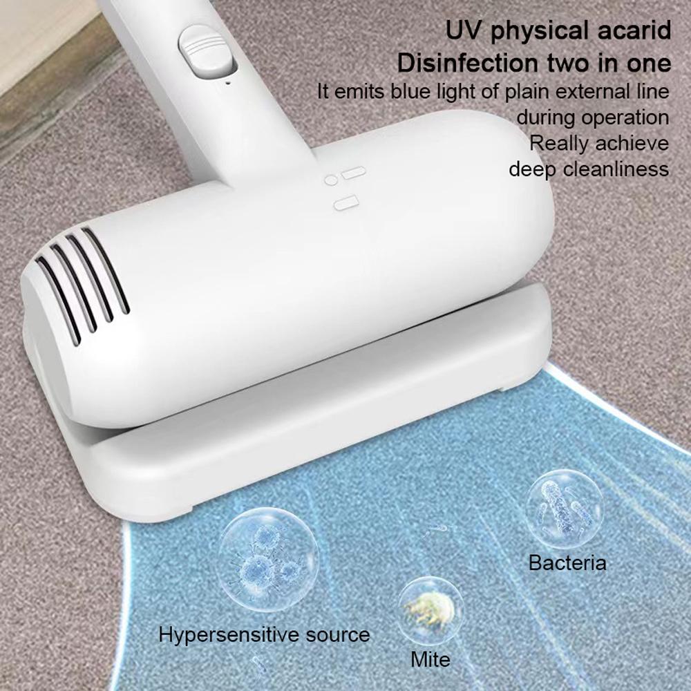 Compact Mattress Vacuum Cleaner UV Cleaner Built-in Battery 10KPa Powerful Suction for Cleaning Bed Pillows Clothes Sofa