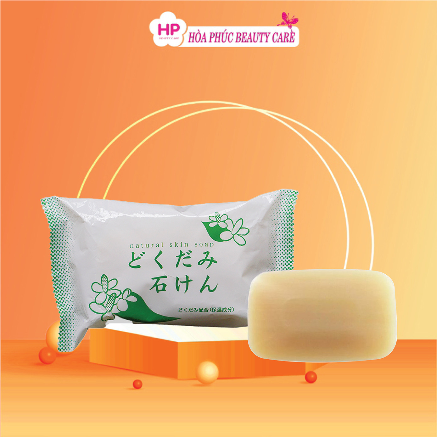 Xà Phòng Rửa Mặt Ngừa Mụn Chinoshio Dokudami Soap Chiết Xuất Lá Diếp Cá (130g)