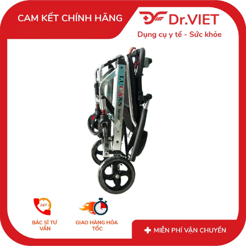 Xe lăn nhôm du lịch Lucass X-963 (X-69) – Gọn nhẹ, tiện lợi, đồng hành mọi hành trình