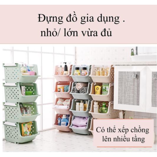 Kệ Đa Năng Thông Minh Có Bánh Xe (Xám)