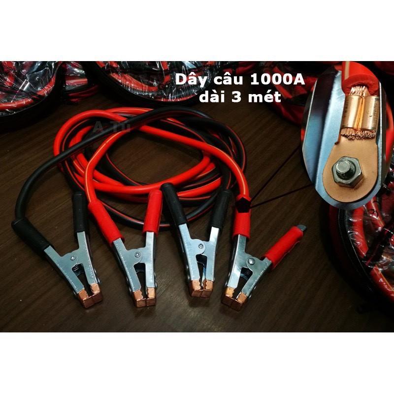 Dây câu bình ắc quy lõi đồng dài 3m chuẩn 1000A - 1,5kg Cao Cấp
