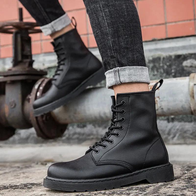 Ưu đãi nhất Martin boots ins giày lưới màu đỏ giày công sở tăng giá đặc biệt chống trượt