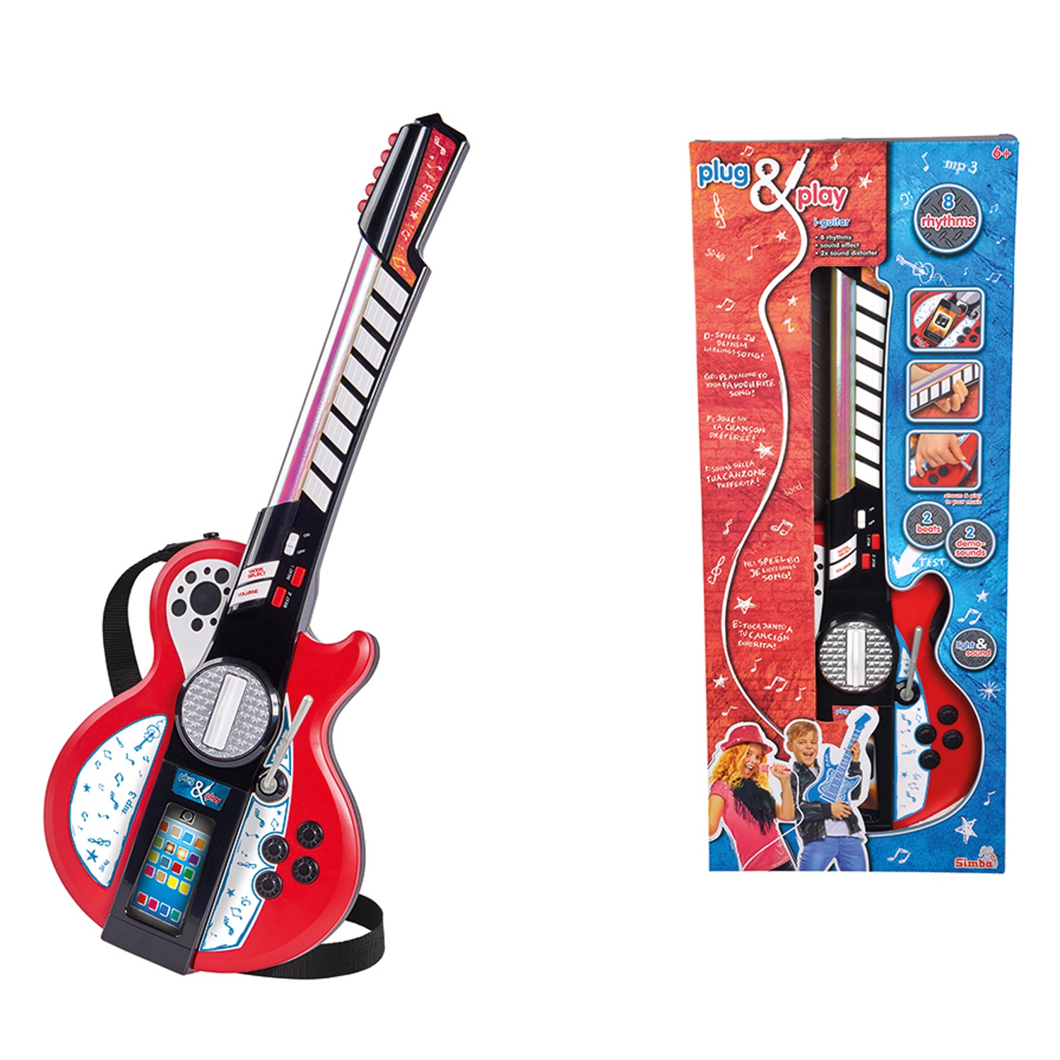 Đồ Chơi Guitar Cho Bé PLUG &amp; PLAY Light Guitar 106838628 - Đồ Chơi Simba