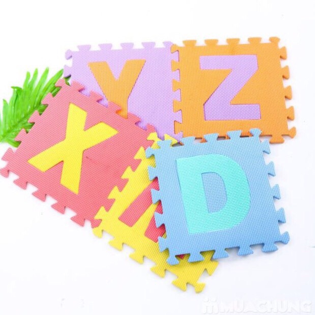 Bộ 26 Tấm Thảm Lót Sàn Cho Bé Hình Chữ Cái 30x 30Cm Siêu Hot