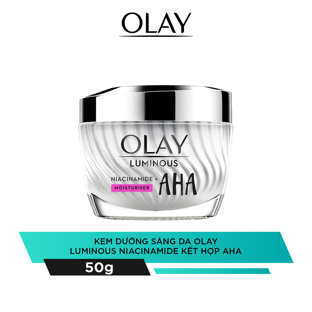 Kem Dưỡng OLAY Luminous Niacinamide Kết Hợp AHA Dưỡng Trắng Da Ngừa Thâm Nám 50g