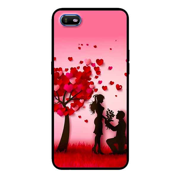 Ốp Lưng in cho Oppo A1K Mẫu NỀN TRÁI TIM 1 - Hàng Chính Hãng