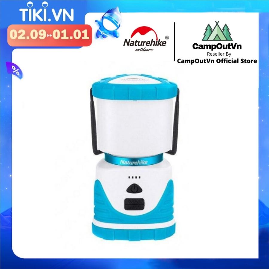 Đồ cắm trại Đèn kiêm sạc dự phòng Naturehike NH19Y002-B 6600 mAh gọn nhẹ tay cầm tiện lợi du lịch dã ngoại A023