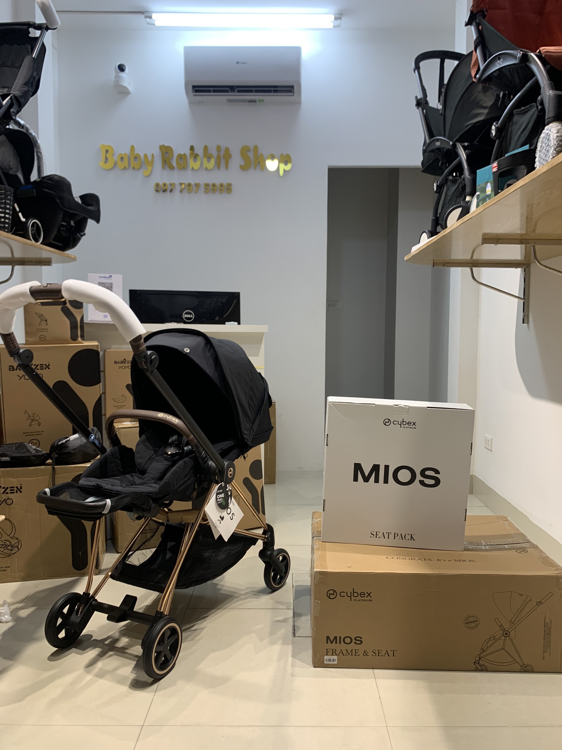 XE ĐẨY GẤP GỌN CYBEX MIOS 3 - Frame Rose Gold phiên bản mới nhất