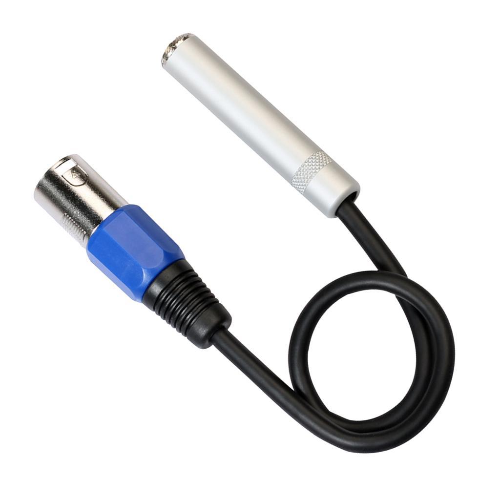 2x Balanced 3-Pin XLR Male to 6.35mm Female Stereo Audio Cable Mic Adapter