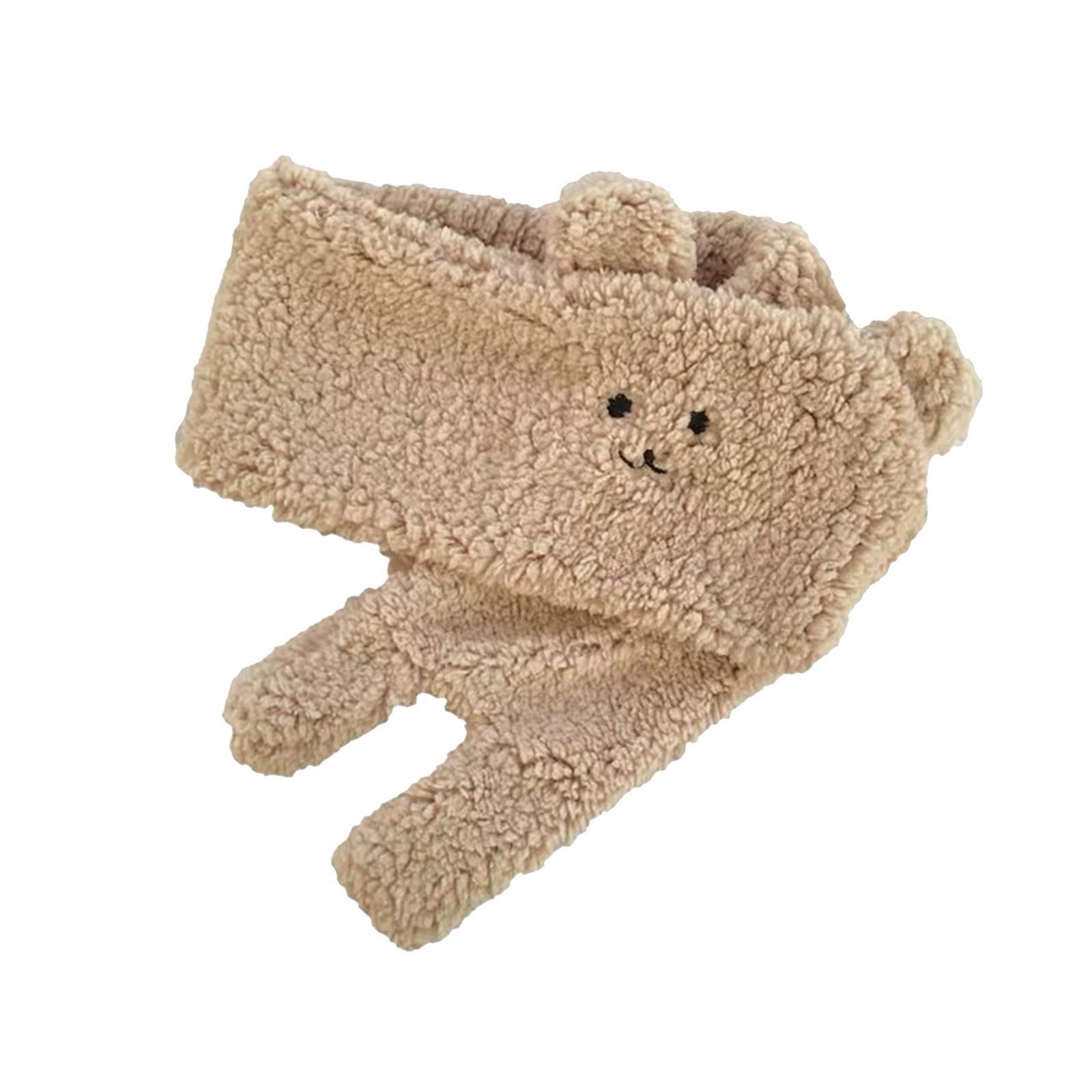 Soft Acrylic Scarf Winter Warm Bear Ear Keep Warm for Women Men Skiing