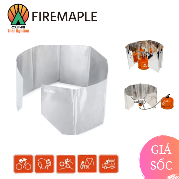 Tấm Chắn Gió Nhôm Dã Ngoại Chuyên Dụng Fire-Maple Cho Nấu Ăn Ngoài Trời Siêu Nhẹ 58g FMW-501
