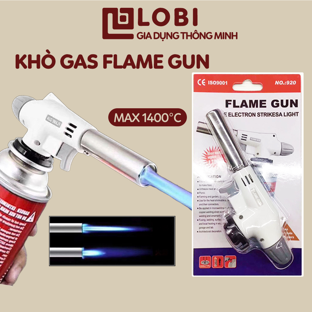 Khò gas mini Flame Gun đầu khò gas mini đánh lửa tự động mồi bếp chế biến thực phẩm