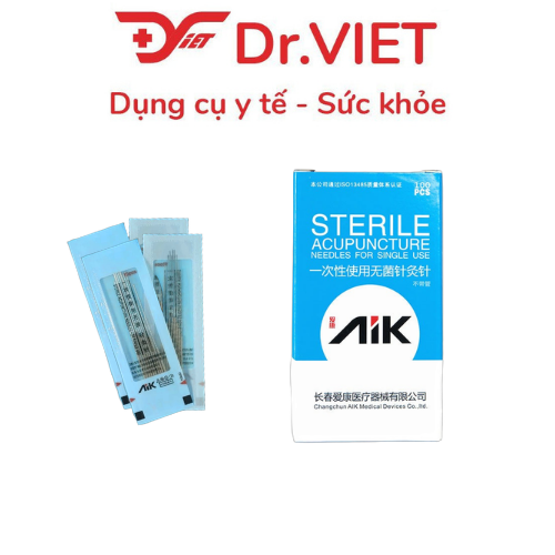 Kim châm cứu tiệt trùng AIK đủ size 1-2-3-4-5-6-7