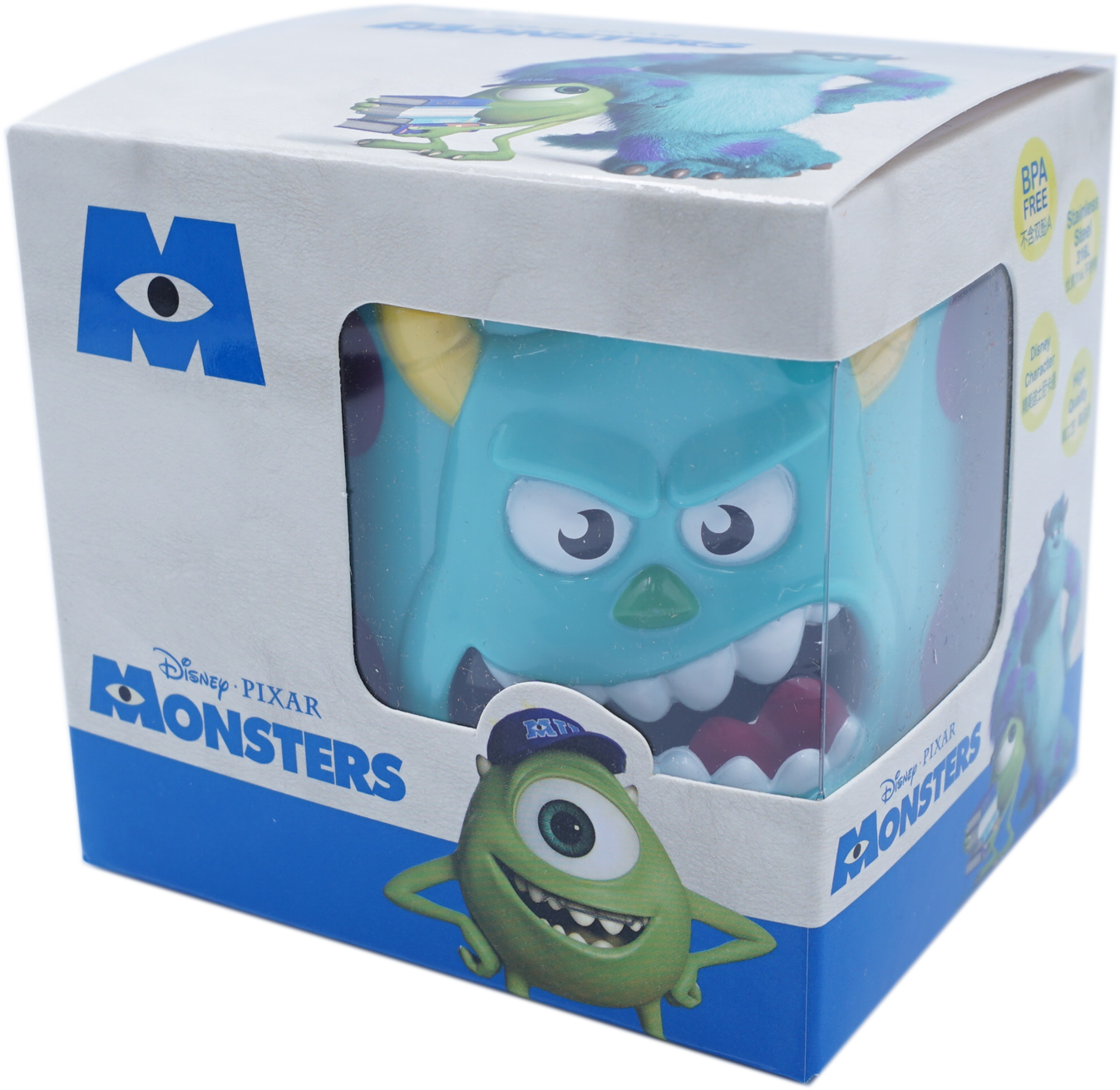 Ly giữ nhiệt Disney có nắp hình Sulley nổi 3D cho bé 260ml - LYSULLEY