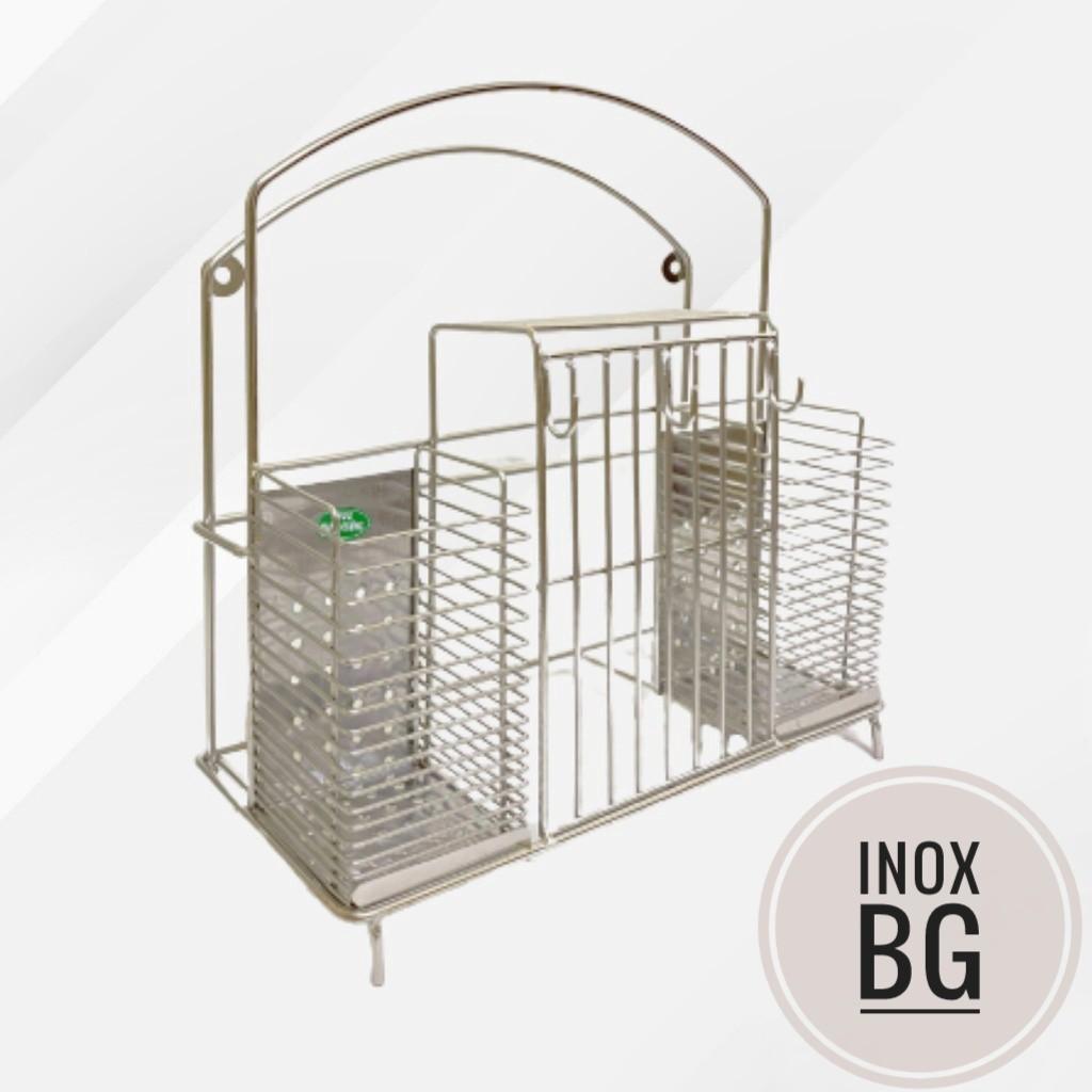 Kệ gài dao thớt đũa đa năng inox không gỉ