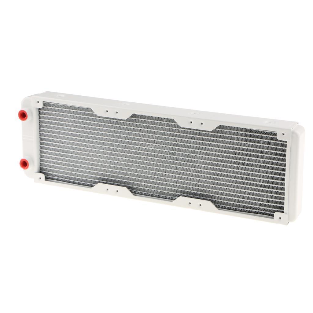 2Piece PC G1/4 18 Lines Radiator Water Cooling Cooler for CPU Heatsink