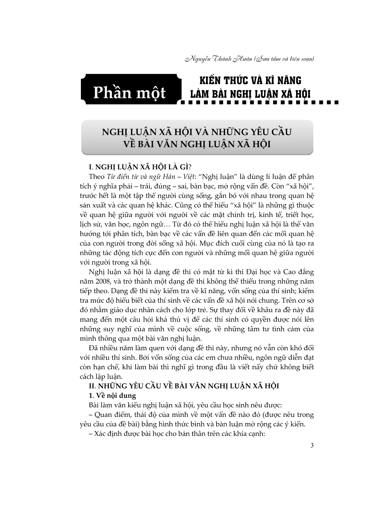 Phát Triển Kĩ Năng Làm Văn Nghị Luận Xã Hội