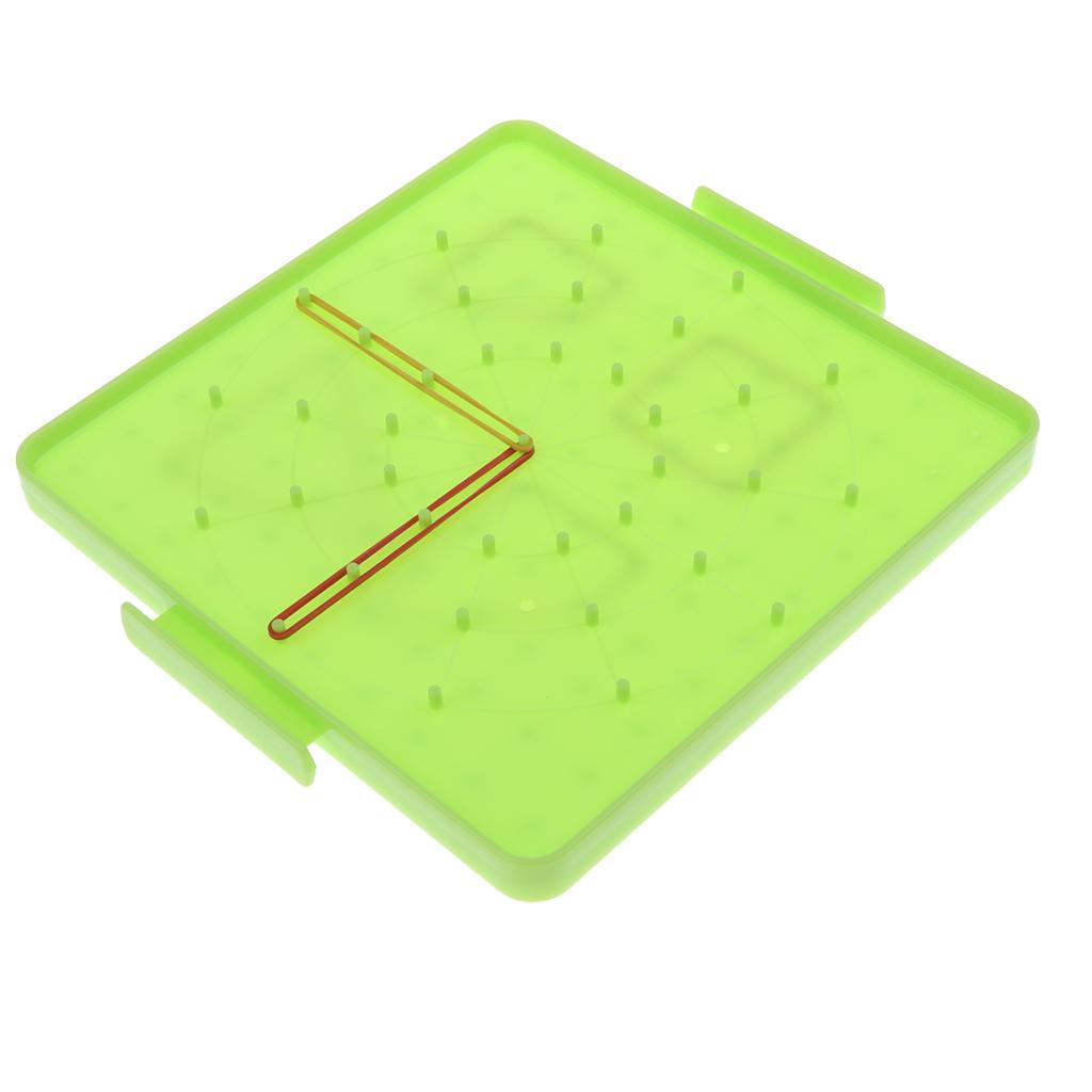 Giáo Dục Trợ Nhựa Geoboard Hình Học Giảng Dạy Nhạc Cụ Sơ Cấp