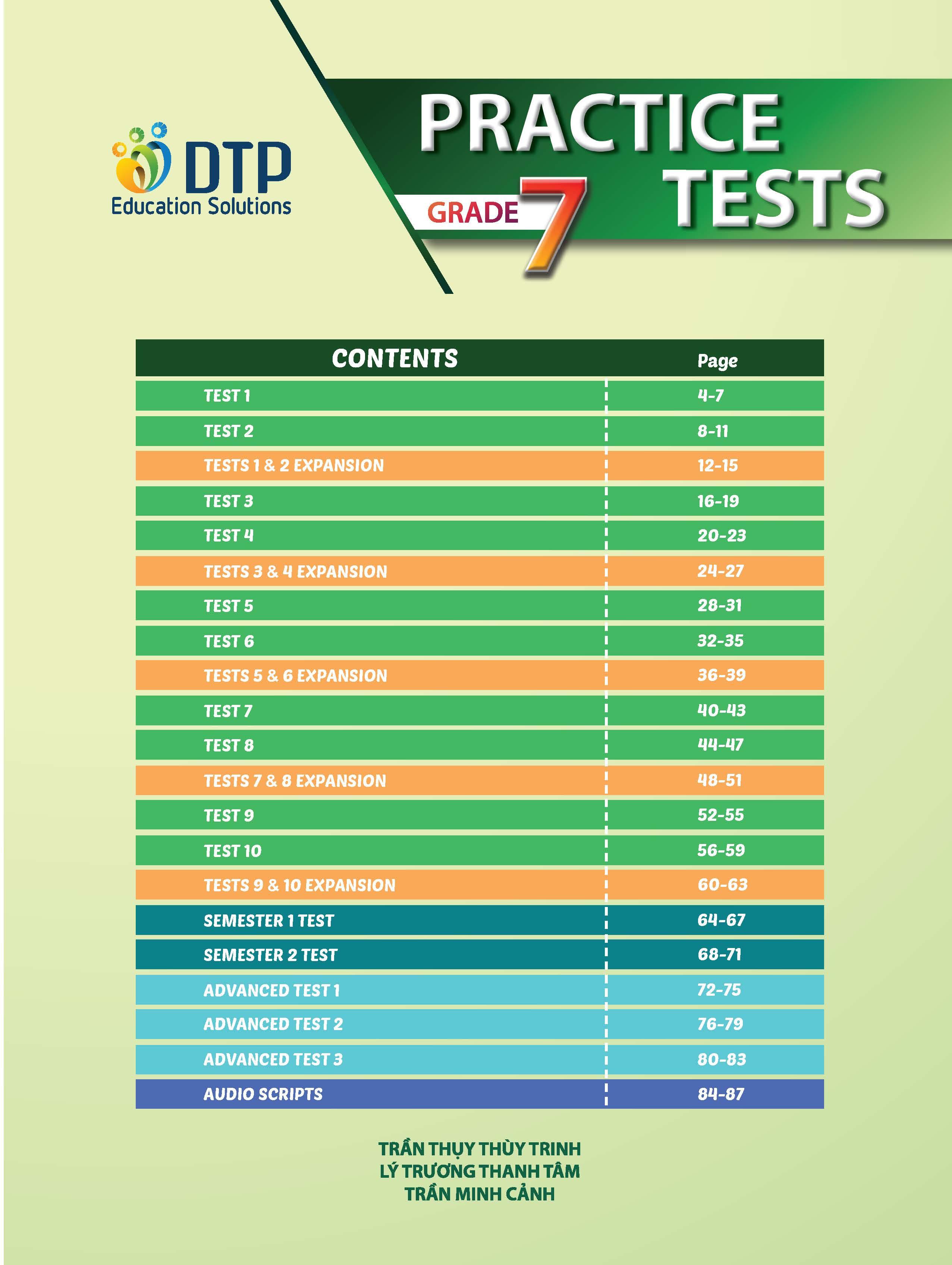 Practice Test Grade 7