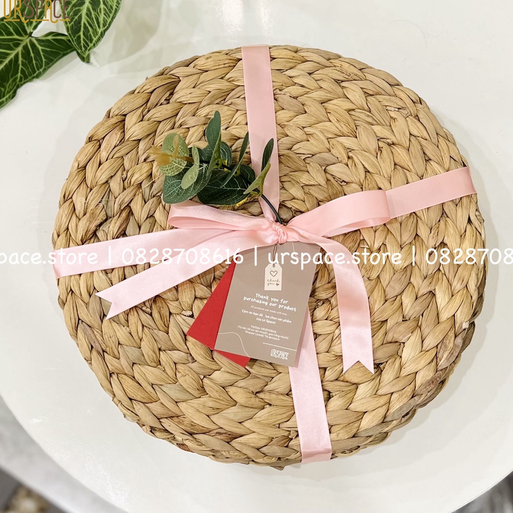 Set quà tặng Valentine 4 tấm lót bàn ăn trang trí decor Ur Space/ Valentine Gift Set of 4 pcs place mat