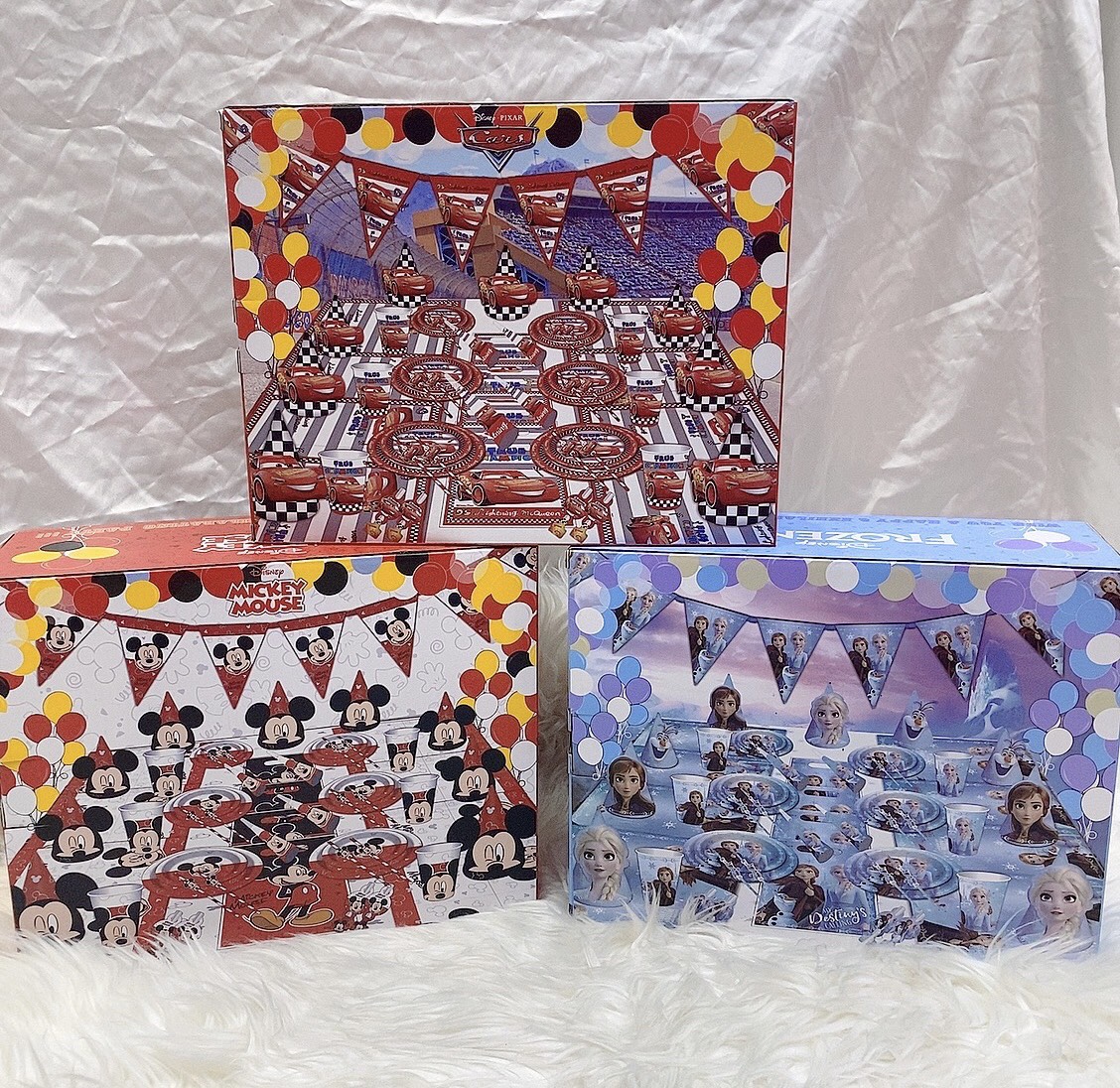Set trang trí bàn tiệc sinh nhật hình chuột Mickey siêu cưng - PDM2445D