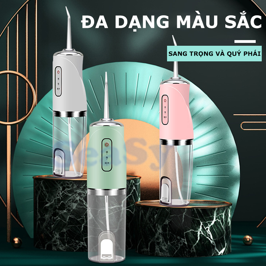 Máy tăm nước SeaSy SS66 pro chống nước vệ sinh răng miệng cao cấp với 3 chế độ vệ sinh răng miệng, bảo vệ nướu - Hàng Chính Hãng