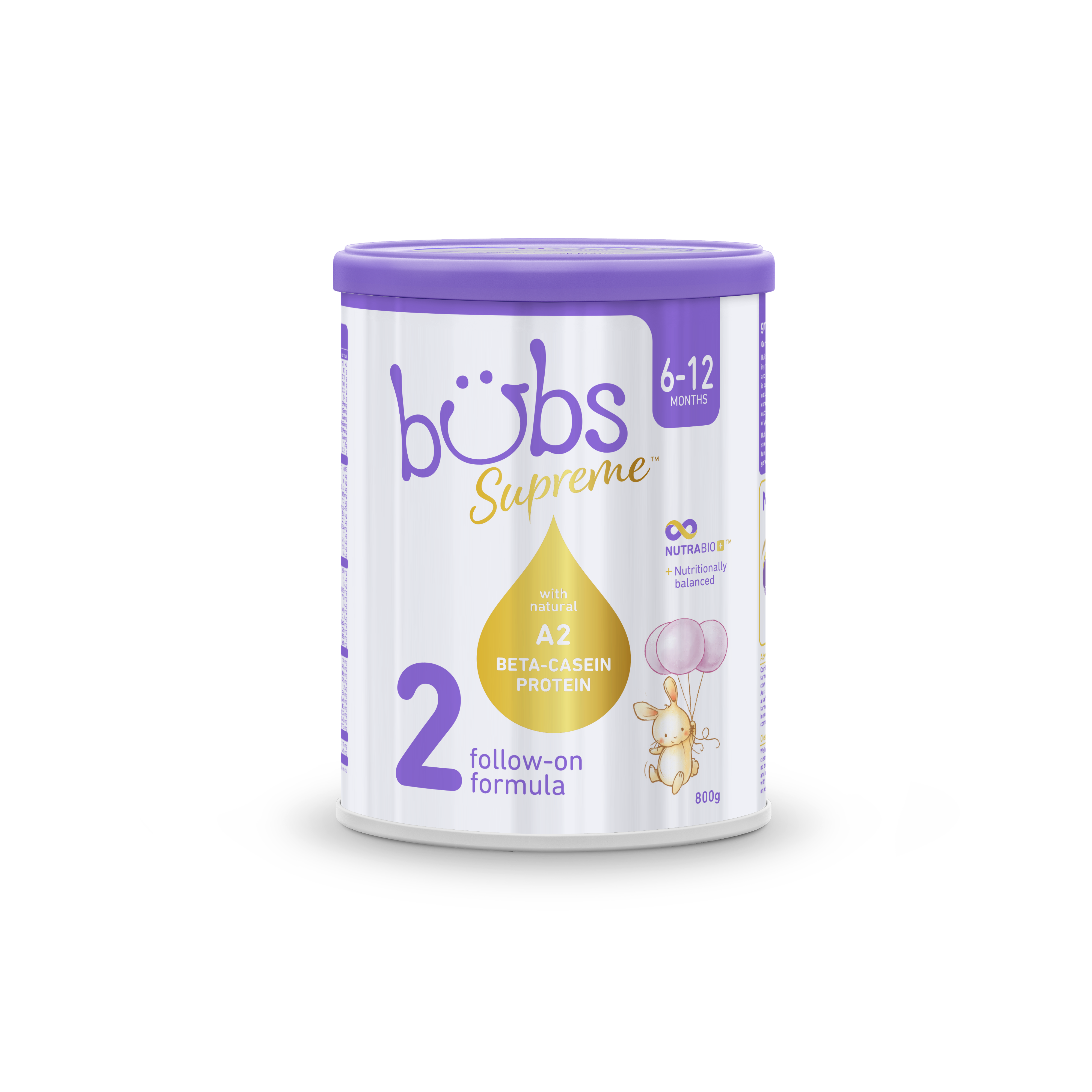 Sản phẩm dinh dưỡng công thức dành cho trẻ từ 6-12 tháng tuổi: Bubs Supreme Follow-On Formula 2