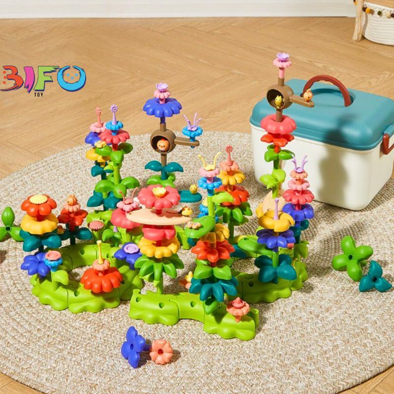 Đồ chơi giáo cụ Montessori xếp hình vườn hoa thông minh,đồ chơi lắp ráp, ghép hình trí tuệ cho trẻ em 1 2 3 4 5 tuổi