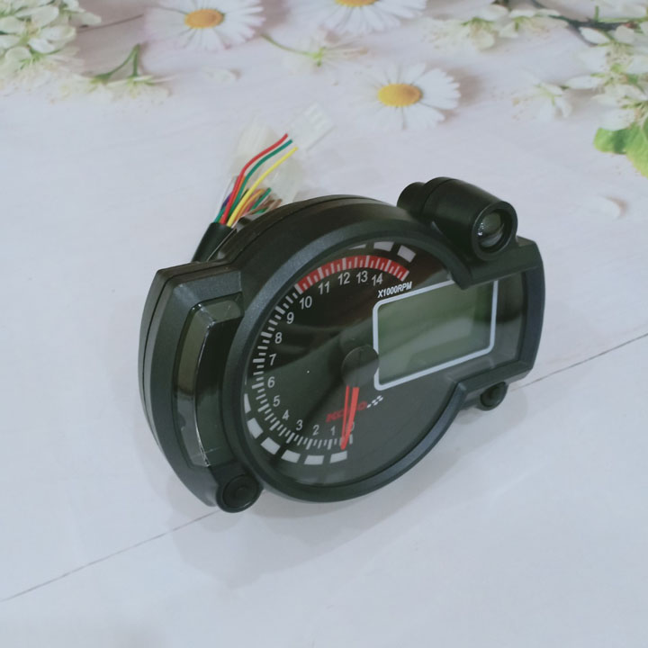 Đồng hồ điện tử RX2N gắn cho các loại xe máy cực chất 7 Màu Tùy Chỉnh, Báo tua máy. - G439