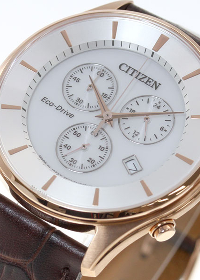 Đồng hồ Nam dây da Citizen Eco-Drive AT2362-02A