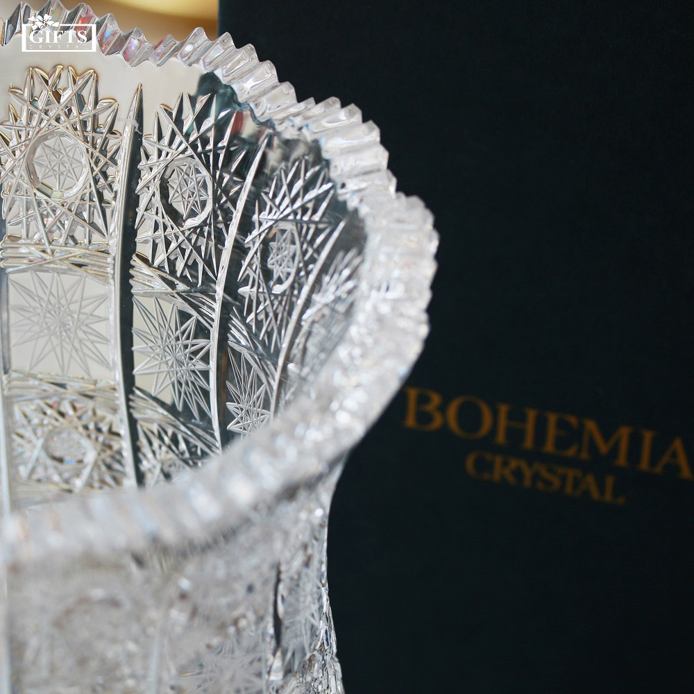 Bình hoa 80575 Pha lê mài Bohemia Tiệp khắc 30cm