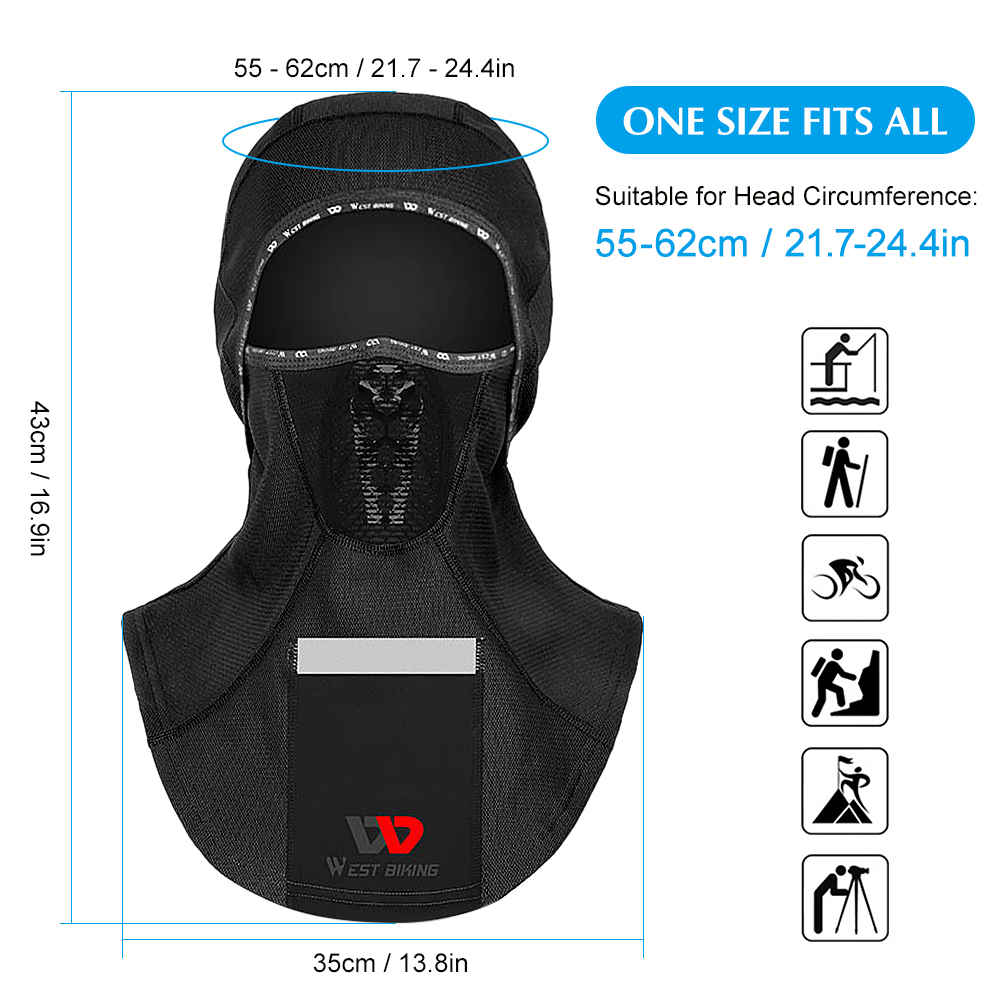 Mặt Nạ Phản Quang Che Kín Người Chống Gió Thoáng Khí Chuyên Dùng Mùa Thu Mùa Đông