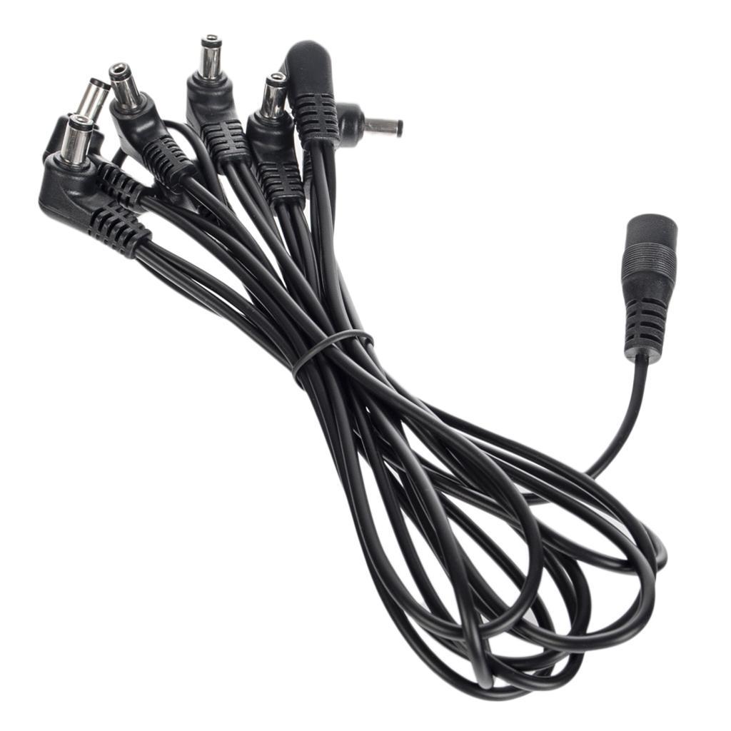 8 Way Daisy Chain Cord Guitar Effect Pedals Power Supply Splitter Cables