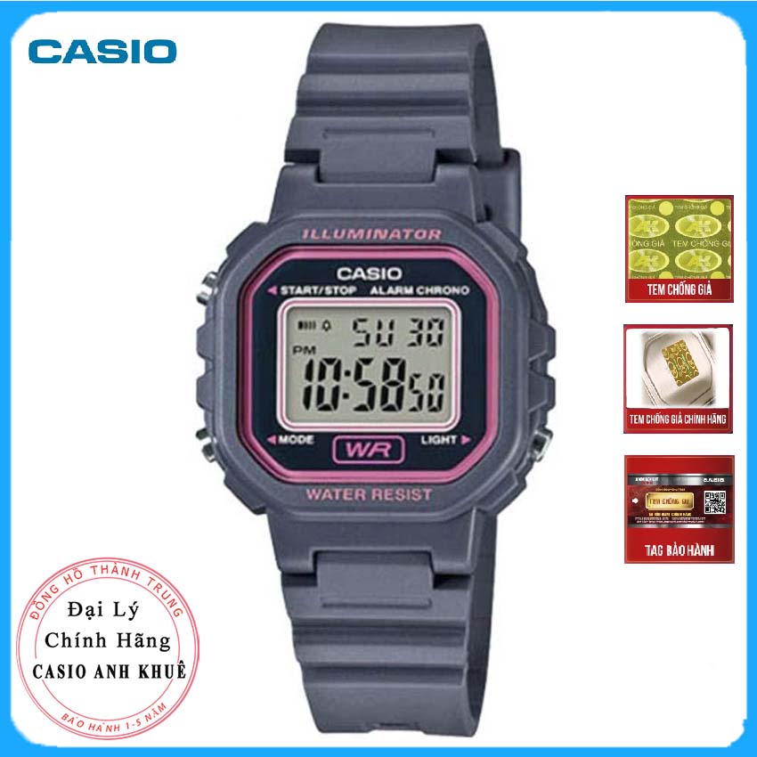 Đồng hồ Casio nữ dây nhựa LA-20WH-8ADF (30mm)