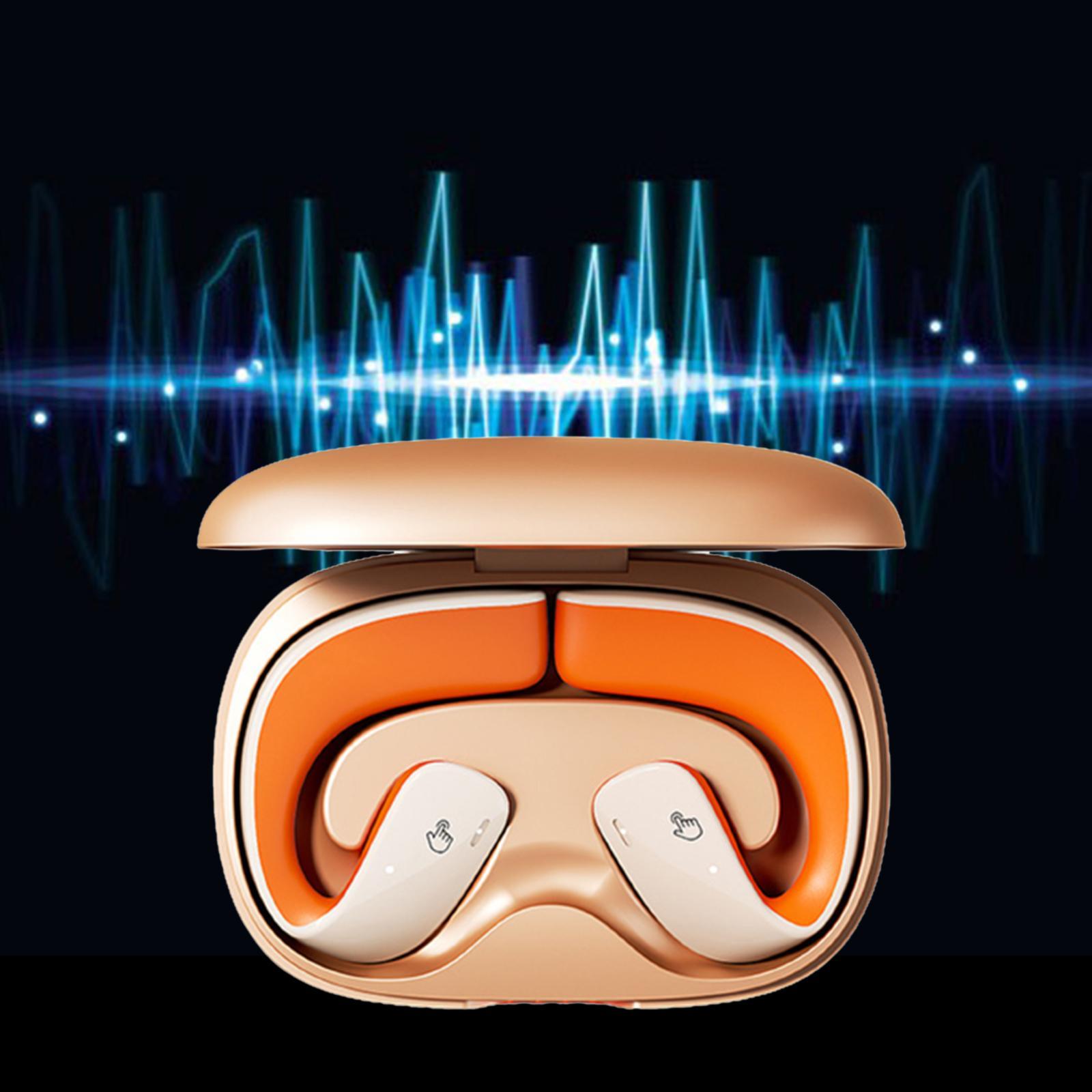 Wireless Clip on Headphones Touch Control V5.3 Earphones for Outdoor Workout