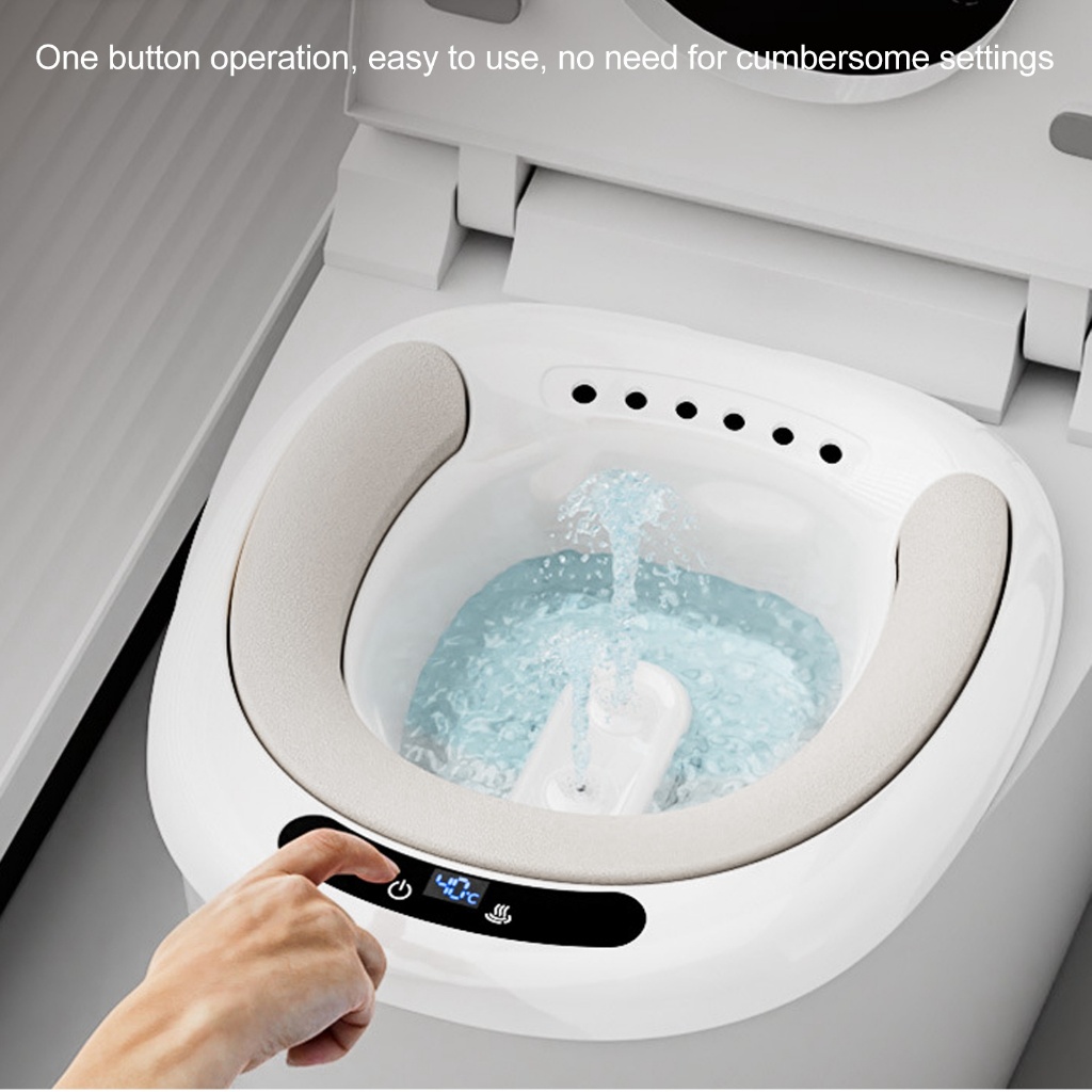Chậu Xông VùngKín Sau Sinh Đa Năng Gấp Gọn Cao Cấp Có Đầu Bơm Tự Động Thông Minh - Hàng Chính Hãng