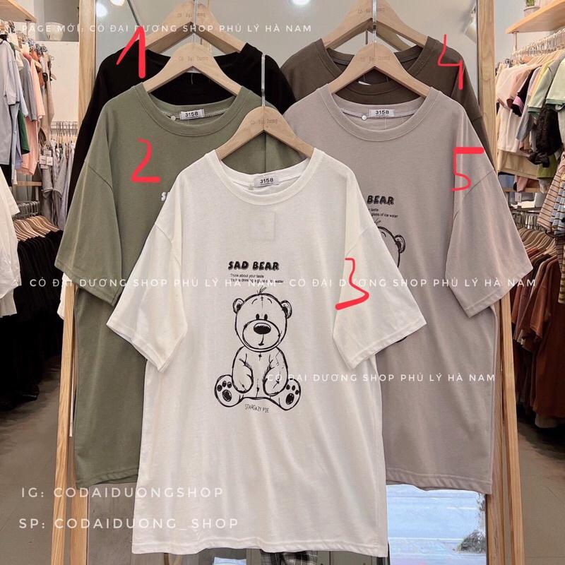 Áo phông gấu chữ SAD BEAR