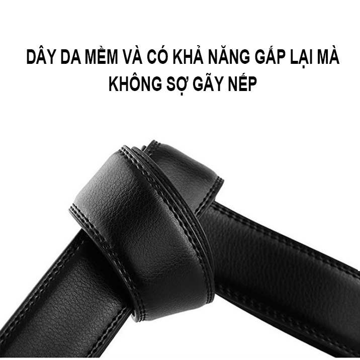 Thắt Lưng Nam Đẹp Chất Liệu Da Bò Thật Dây Nịt Nam Cao Cấp Bản Rộng 3.5cm Mặt Khóa Hợp Kim Khóa Tự Động