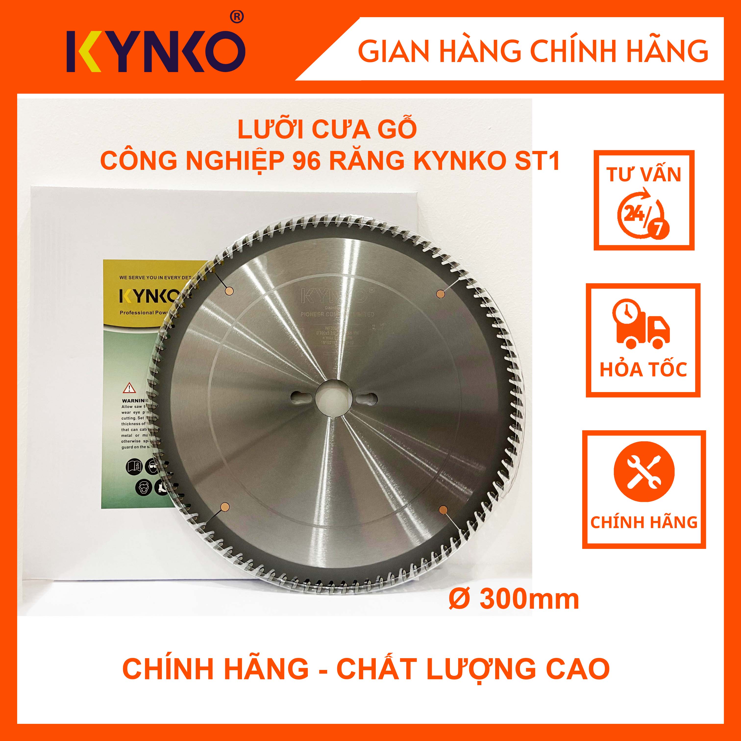 LƯỠI CƯA GỖ CÔNG NGHIỆP 96 RĂNG KYNKO ST1 CHÍNH HÃNG GIÁ TỐT