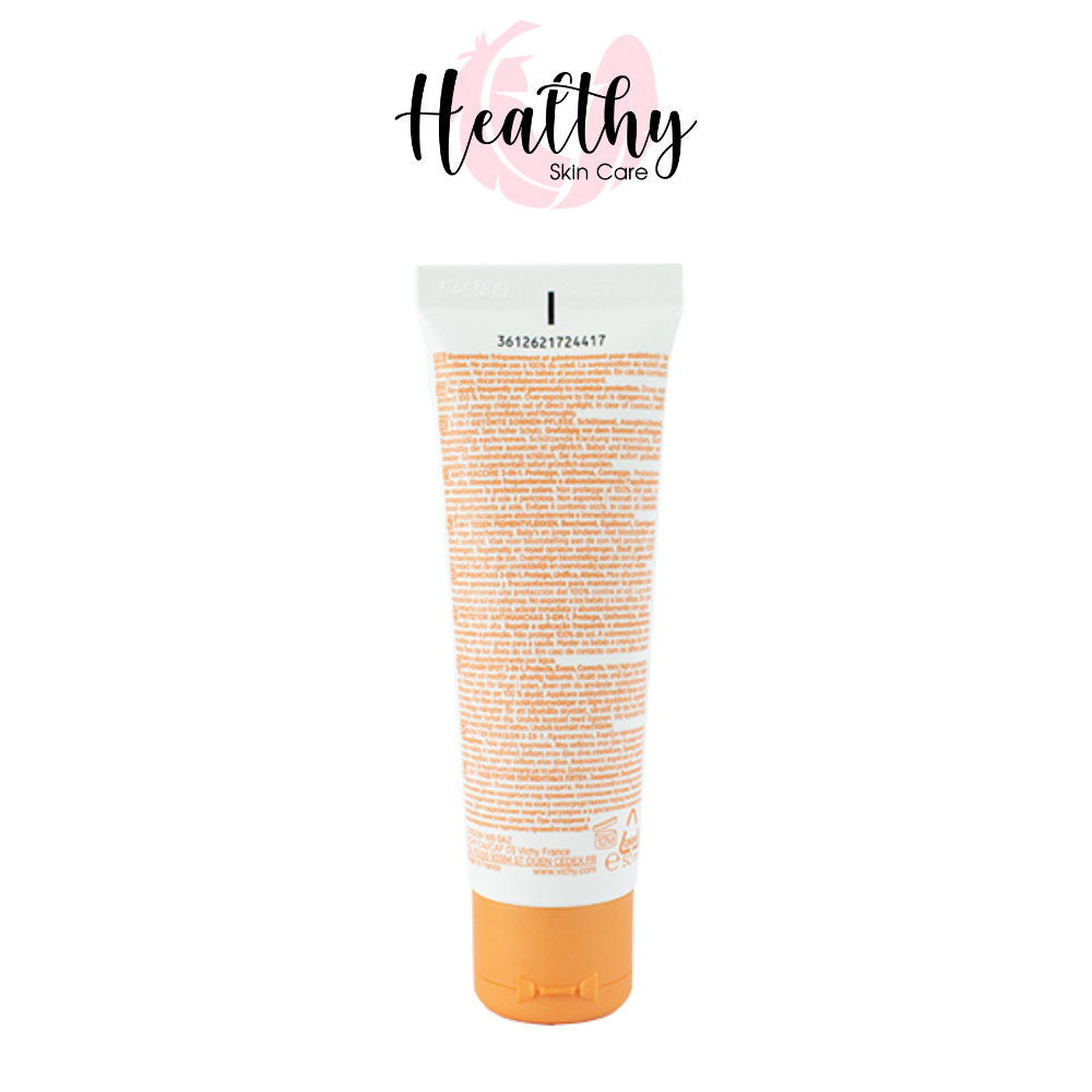 Kem Chống Nắng Ngăn Sạm Da, Giảm Thâm Nám, Không Nhờn Rít Vichy SPF50+ Chống Tia UVA (50ml) - 100791635