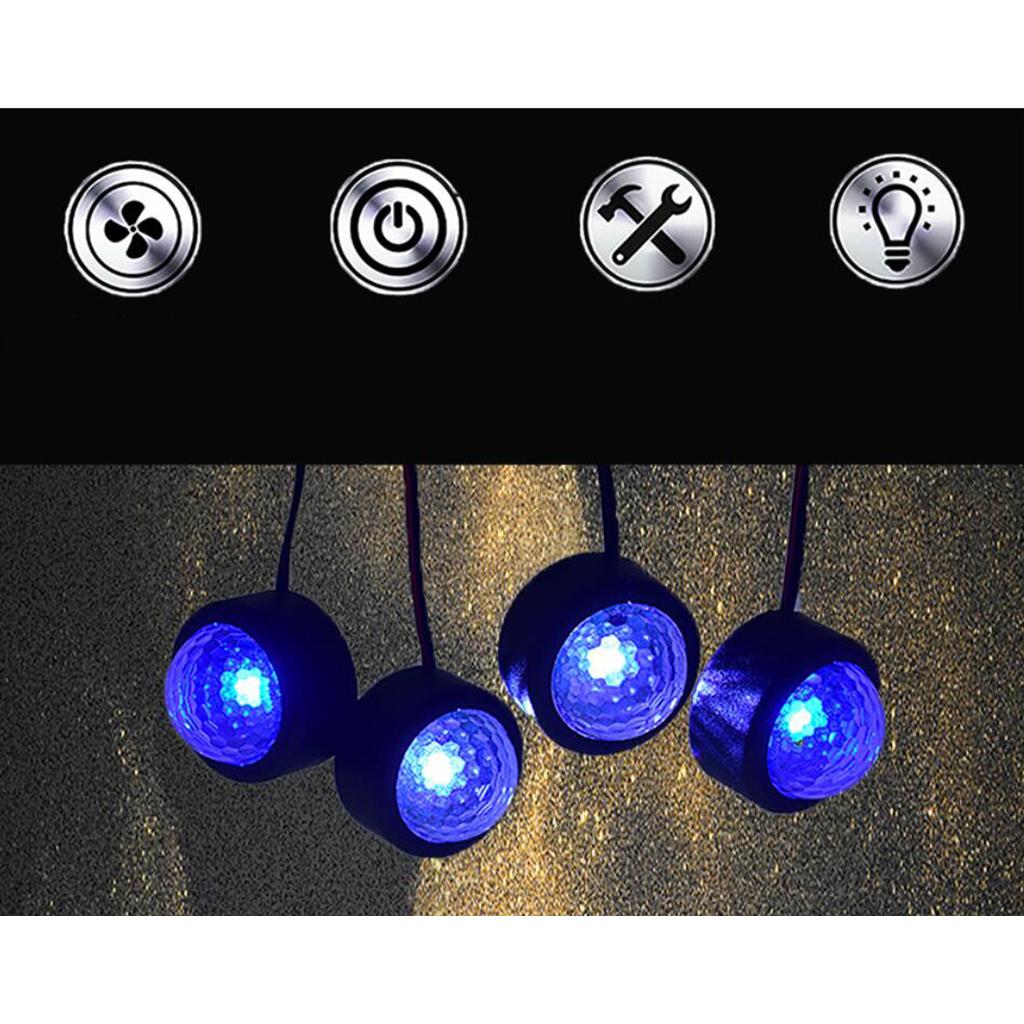4-In-1 Auto Car LED Lamp Light Interior Footwell Neon Lamp Accessories