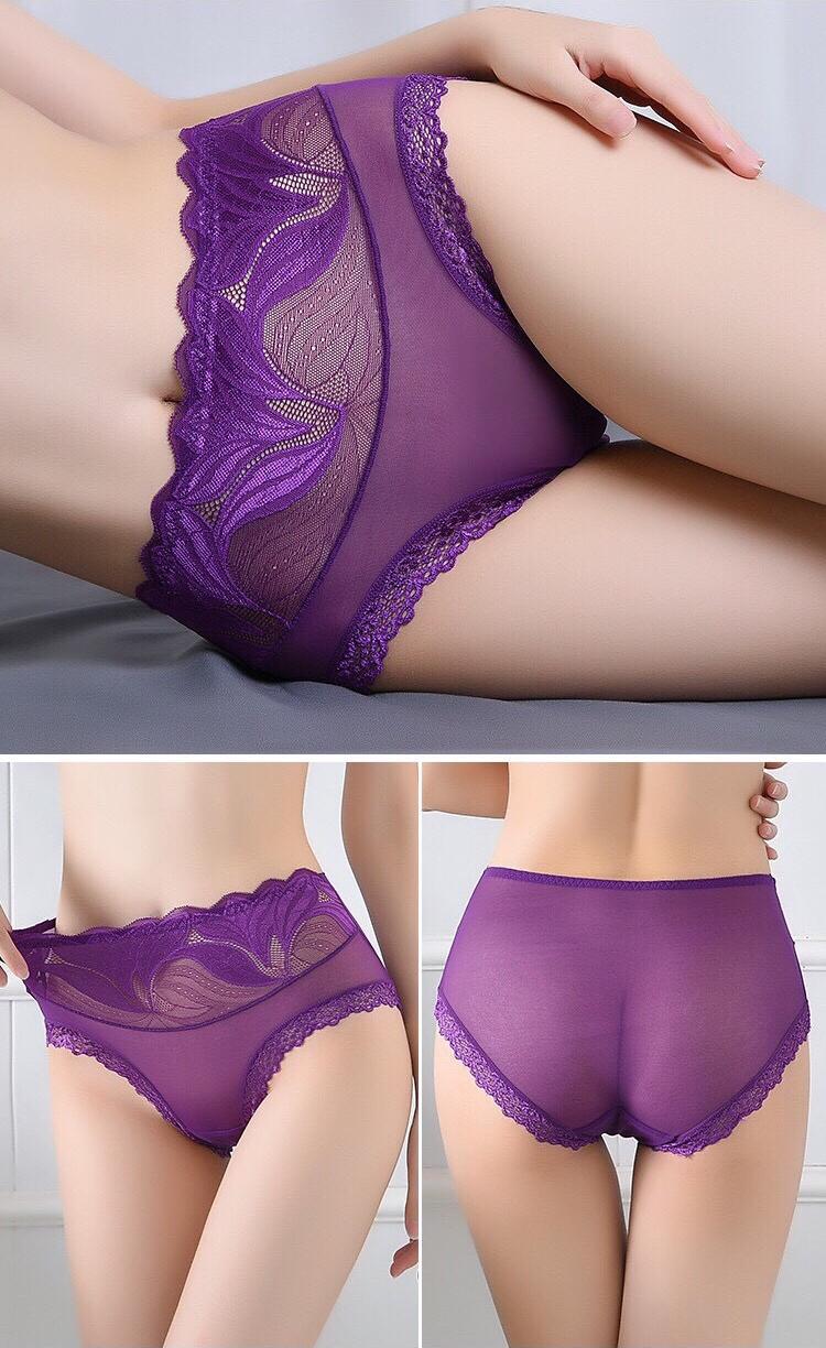 Combo 5 chiếc quần lót ren fom to cạp cao giao màu ngẫu nhiên