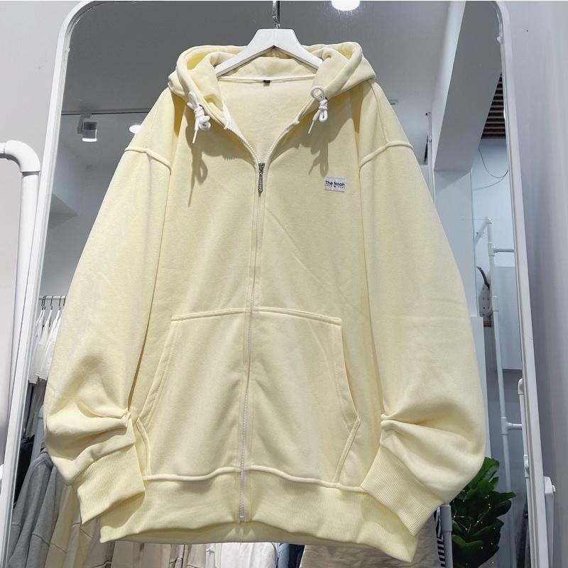 áo Khoác nỉ NOAZH đen xám unisex ảnh thật SSSTore ( nam nữ mặc đều được