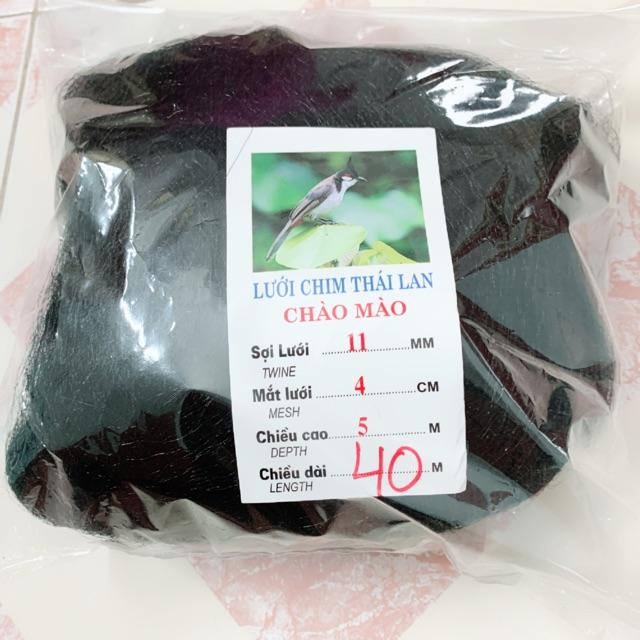Lưới bẫy chim 4cm cao 5m dài 40m hàng gia công lưới siêu nhậy y hình