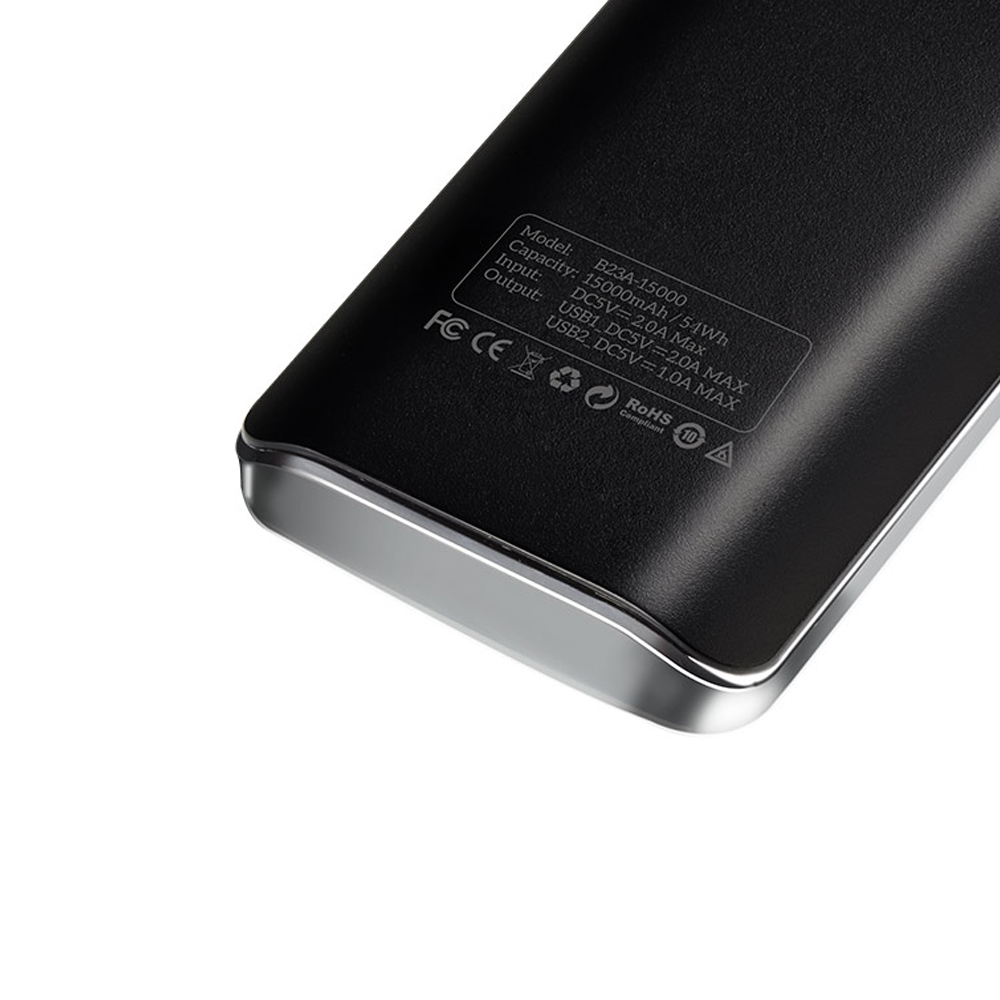 Pin Sạc Dự Phòng B23A 15000 mAh Hoco+Tặng 1 Cáp Sạc Lightning - Hàng Chính Hãng