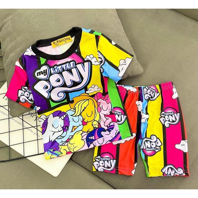 Combo bộ thun lạnh bé gái