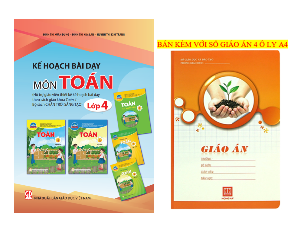 Sách - Kế hoạch bài dạy môn Toán lớp 4 (bộ Chân trời sáng tạo)